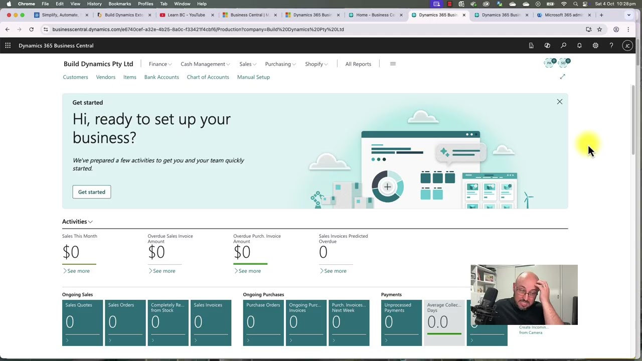 Build Business Central from Scratch — #E1 (Admin Center ➜ Clean Company ➜ CoA)