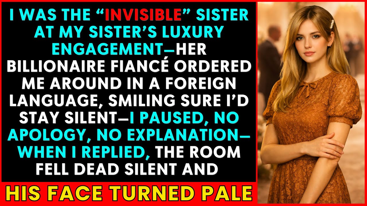 Sister’s Billionaire Fiancé Used a Foreign Language to Humiliate Me — My Reply Silenced the Room