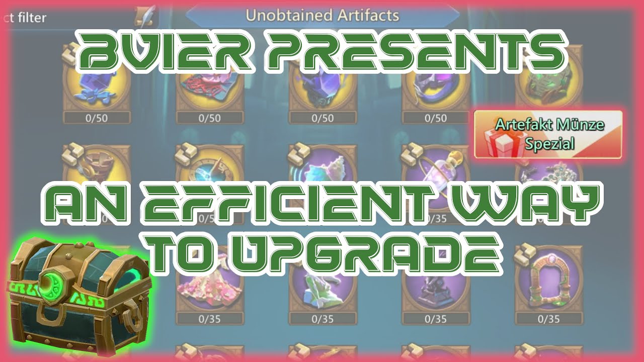 bViers EFFICIENT WAY to LEVEL his ARTIFACTS - Lords Mobile