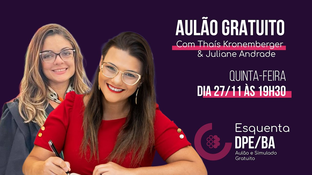 AUL&Atilde;O ESQUENTA DPEBA (Tha&iacute;s Kronemberger e Juliane Andrade)