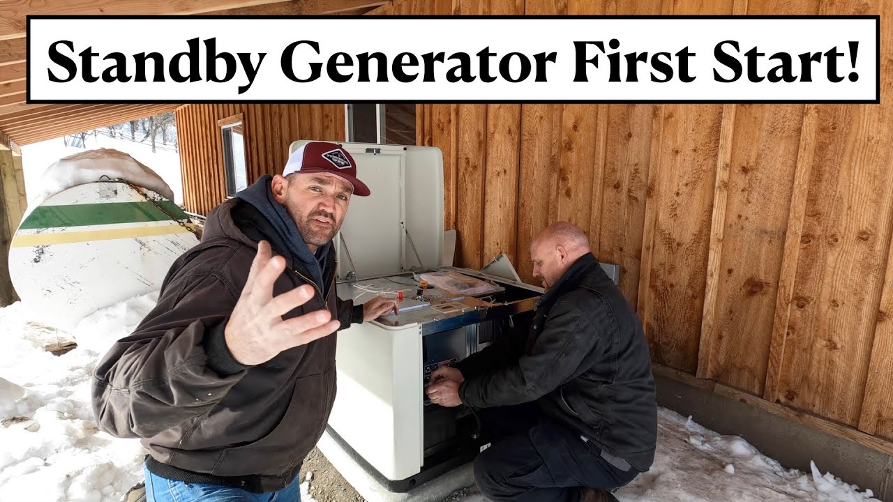 #558 - Started Brand New Backup Generator For First Time!
