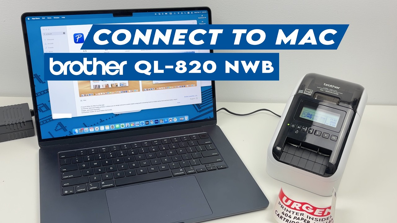 How to Setup a Mac With Your Brother QL-820NWB Label Printer