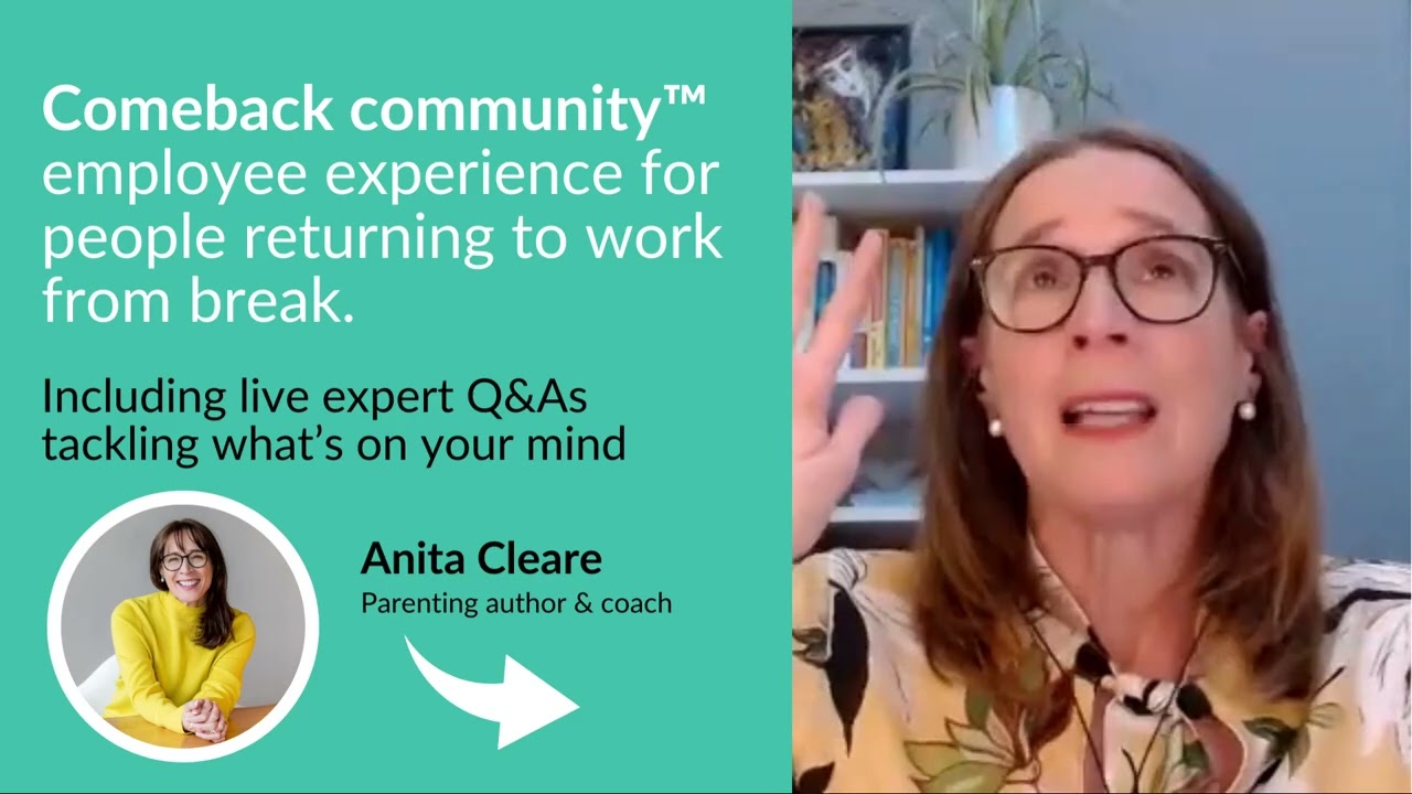 Comeback Community employee experience - live Q&A with Anita Cleare