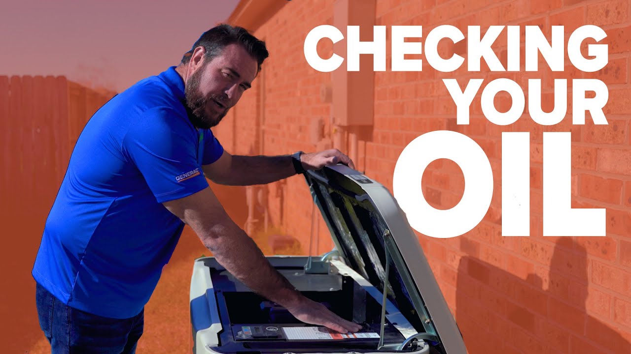 How to Check oil on GENERAC Aircooled Generators