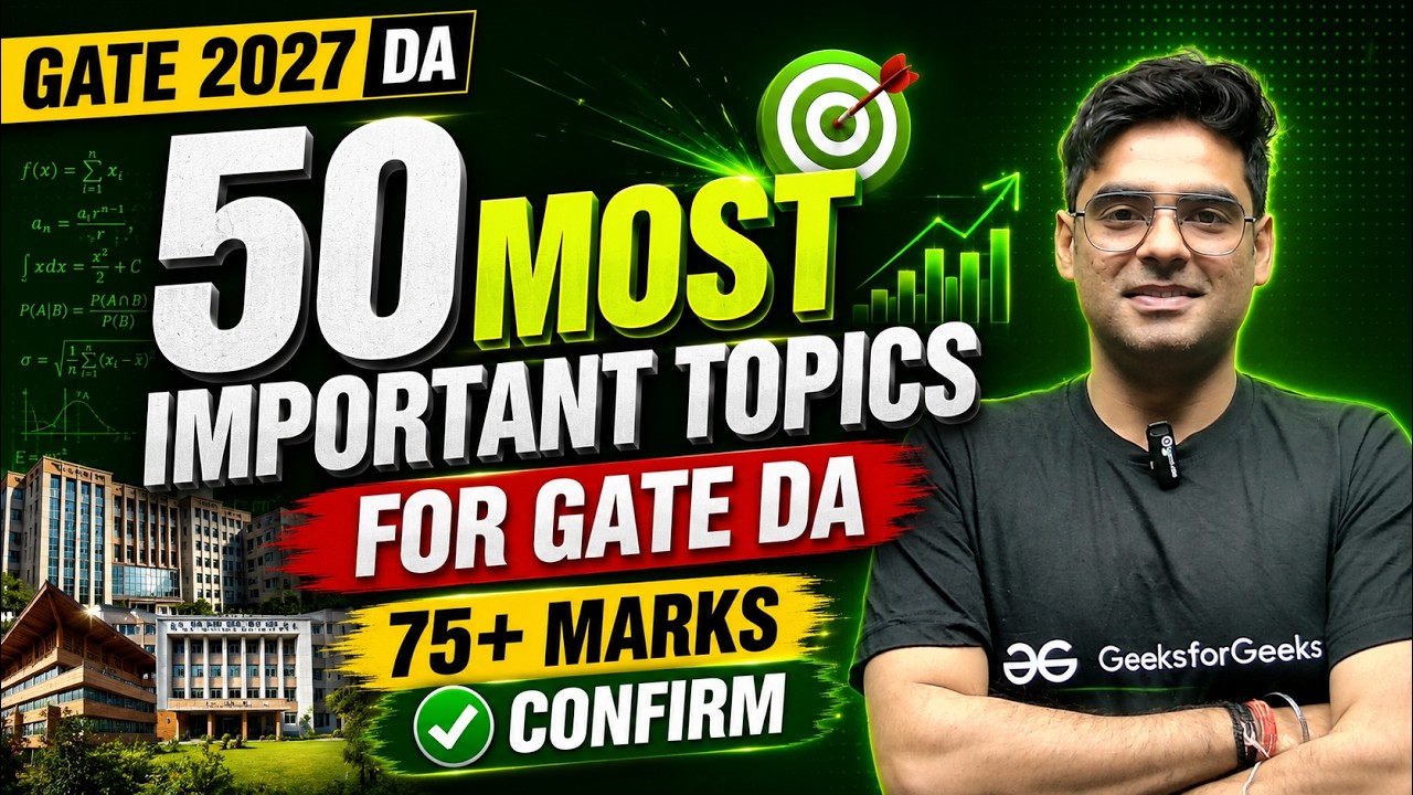 Самые важные темы для GATE 2027 DA | Полная дорожная карта🔥| Темы для высокого балла 🚀