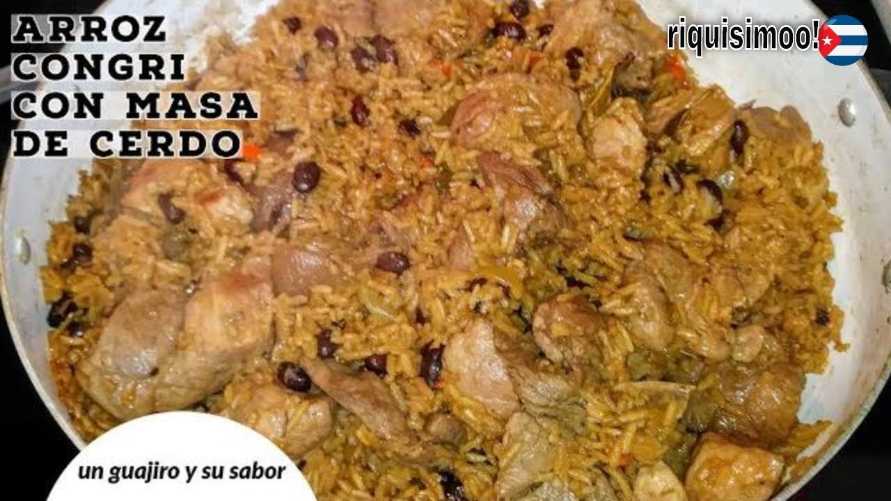 [Eng sub] Arroz Congri A Lo Guajiro Con Masa de Cerdo | Receta Tradicional Cubana | No Te Lo Pierdas