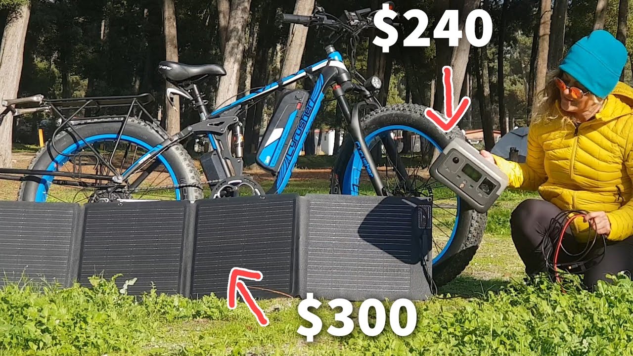 RECARGO CON PANEL SOLAR MI E-BIKE GRACIAS A UNA ECOFLOW RIVER 2 (¡YA SOY LIBRE!) 🚲 SALUD CICLISTA