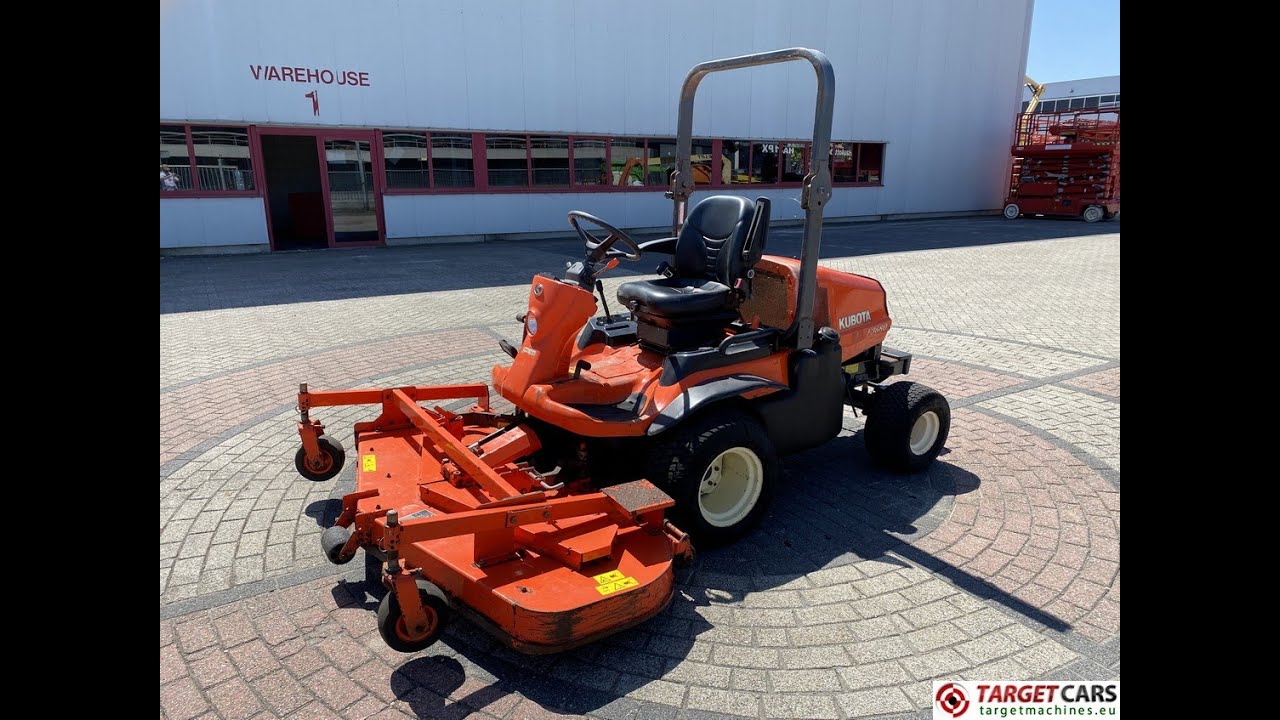 780981 KUBOTA F3680-EC 3-GANG ROTARY DIESEL MOWER 4WD TRIPLE HYDROSTATIC 175CM WIDTH 2008