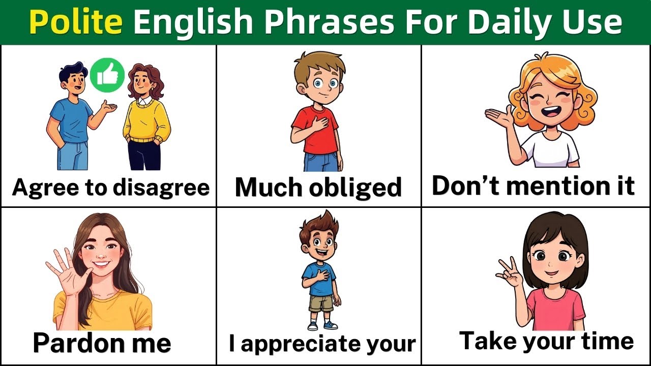 Polite English Phrases for Daily Conversations | Useful Expressions & Vocabulary