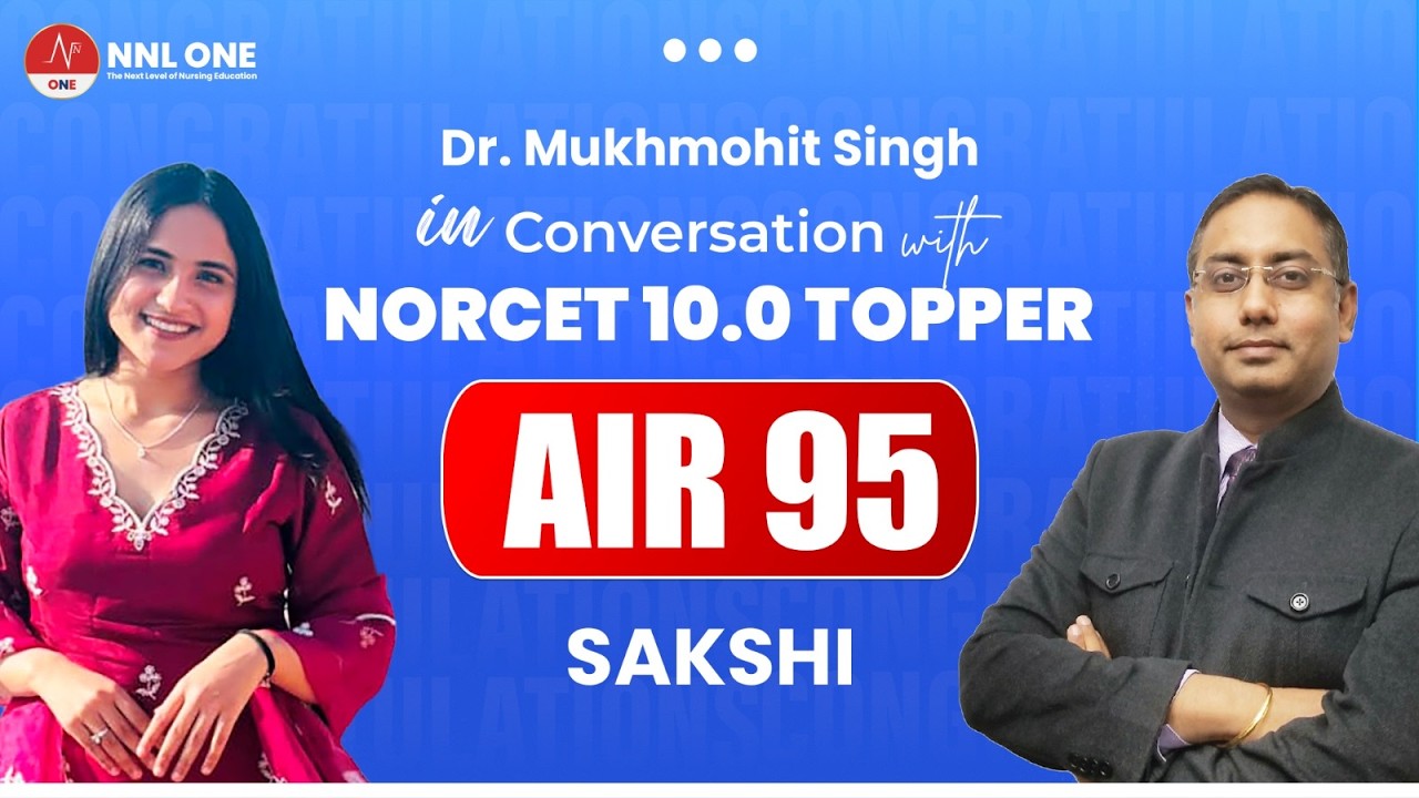AIR 95 | Ms Sakshi NORCET 10.0 Topper Interview with Dr Mukhmohit | NORCET 10 Success Stories