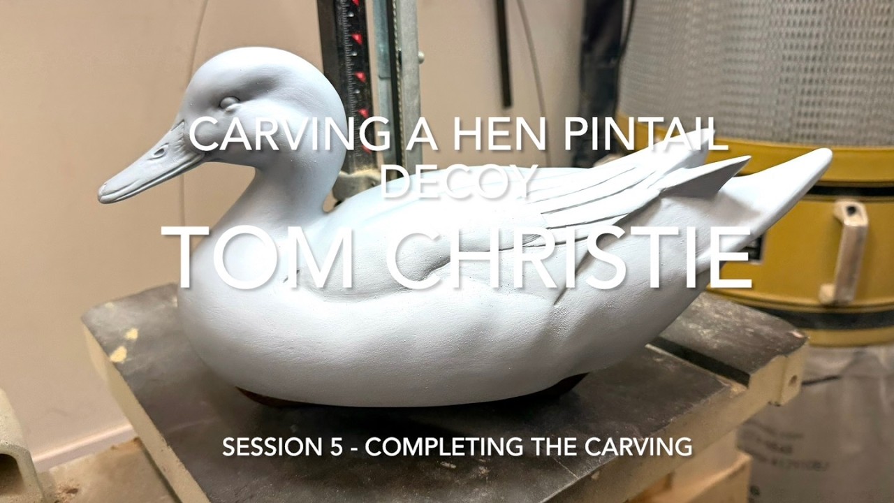Carving a Hen Pintail Decoy Session 5 - Completing the Carving
