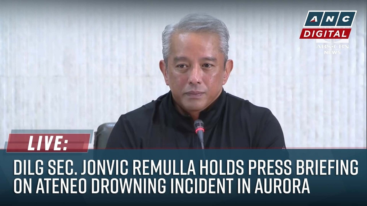 LIVE: DILG Sec. Jonvic Remulla holds press briefing on Ateneo drowning incident in Aurora | June 26