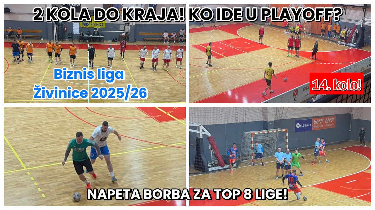 BORBA ZA PLAYOFF! NAPETO I ŽESTOKO KOLO SA PUNO GOLOVA! | Biznis liga Živinice 2025/26 - 14. kolo
