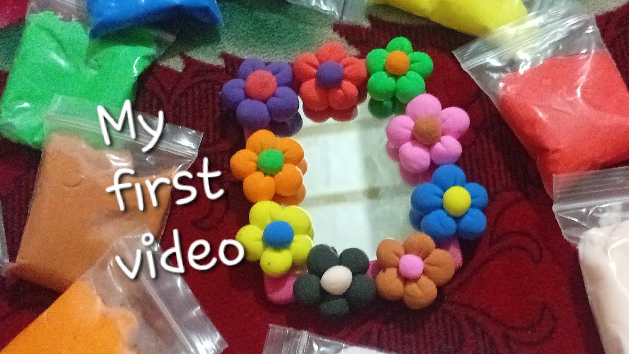 EASY DIY ✨️cute clay flower mirror (pinterest inspired)🌸🌼🌺
