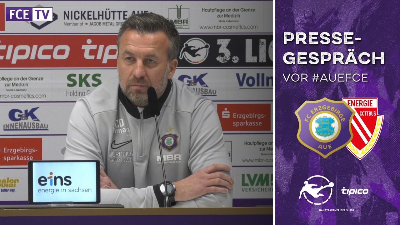 Das Pressegespräch vor dem Heimspiel gegen Cottbus