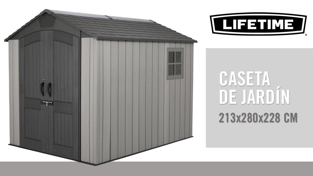 Caseta Almacenaje Exterior 213x280x228 cm ◀ LIFETIME Espa&ntilde;a