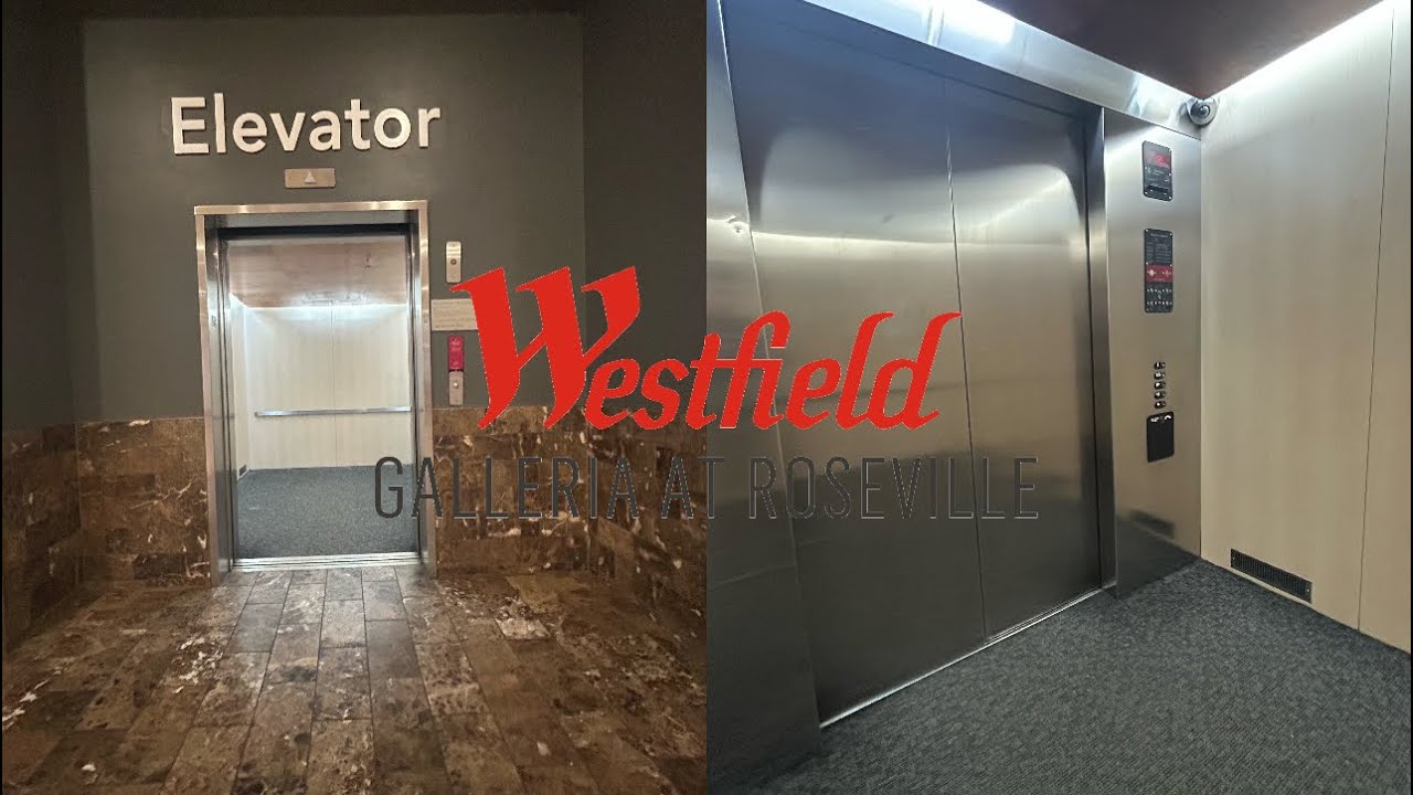 Epic Motor! Big ThyssenKrupp Hydraulic Elevator - Westfield Galleria at Roseville - Roseville, CA