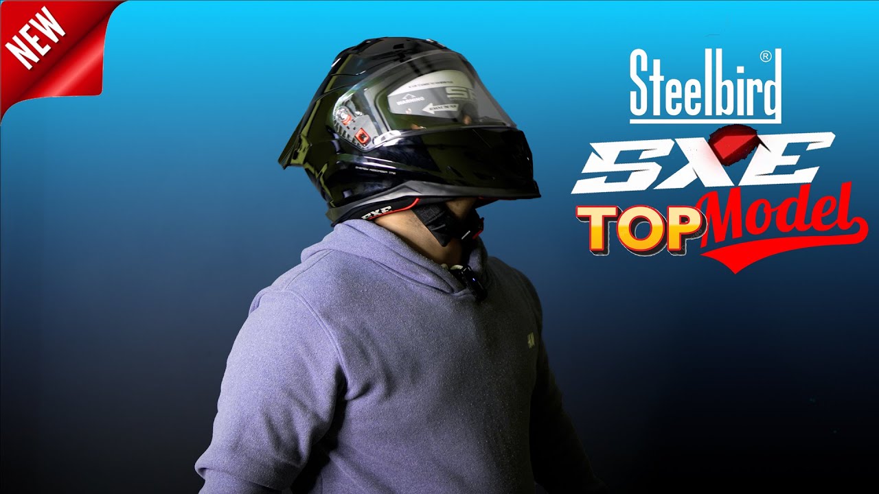 New Steelbird SXE Top Model😍India's First TPE Protection Helmet | Best Budget Helmet in 3000-3500
