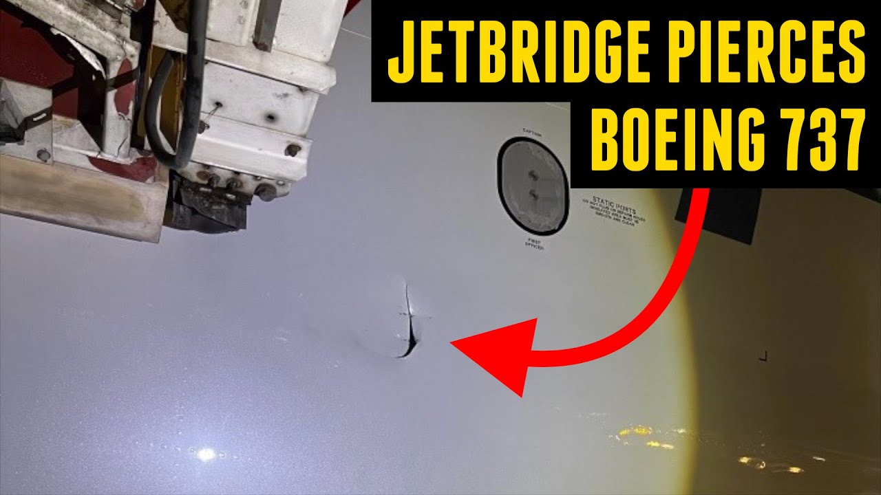 Jet Bridge Pierces American Airlines 737 (Charlotte, NC)