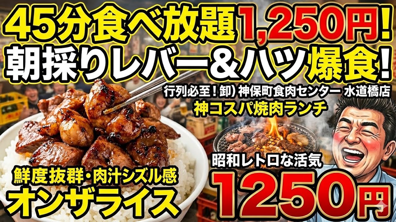 【焼肉・巨人】9/14（土）巨人対ヤクルト観戦前に食肉センターでまずは焼肉食べ放題で腹ごなし（こっちがメインか？）今回は「ただ食べるシリーズ」に挑戦。その後ジャイアンツの応援に‼️