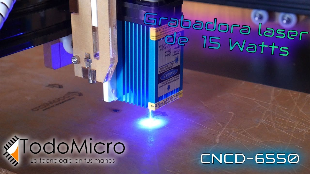 tutorial de armado y uso de Grabadora láser de 15W - CNCD-6550 - Graba tus dieseños donde sea!