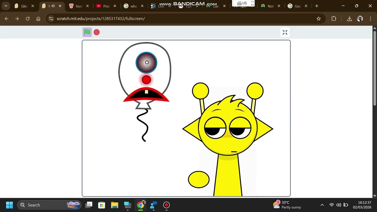 Забавная анимация, которую я выложил в Scratch, лол.