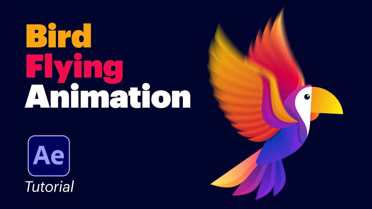 Bird Flying Animation in After Effects Tutorial 2024