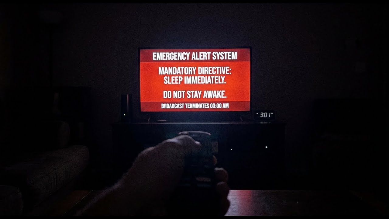 I stayed awake after the emergency broadcast told everyone to sleep.
