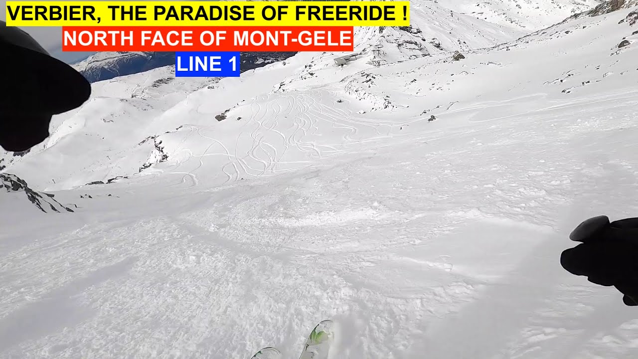 Verbier - North face of Mont-Gelé - Line 1