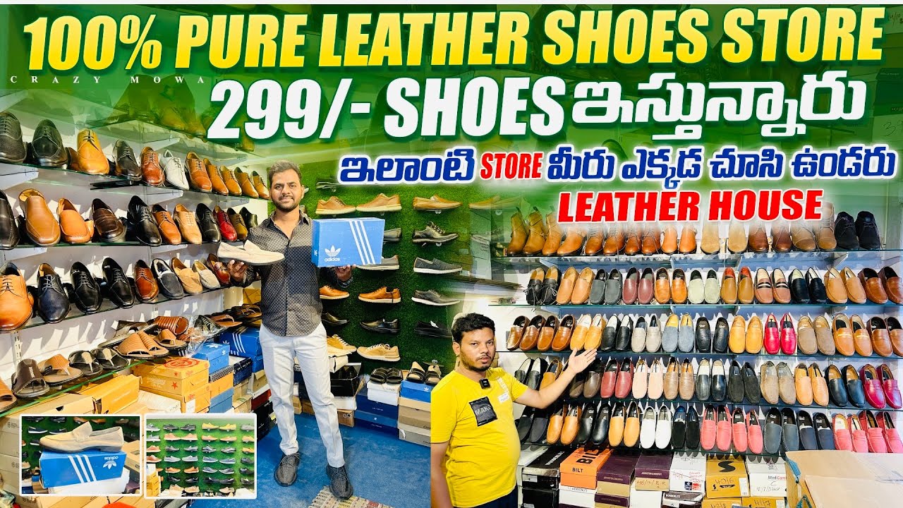 100% pure leather shoes store in Hyderabad/ shoes from 299/- original shoes leather house 
