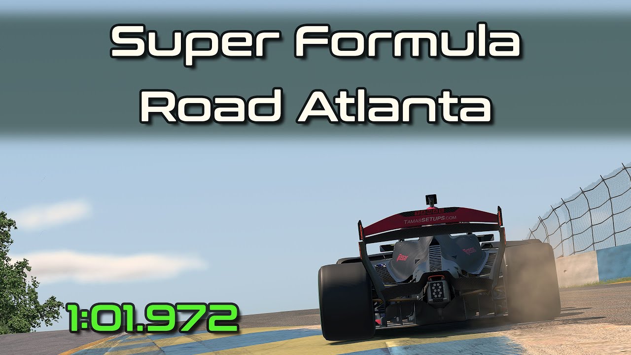 iRacing SF23 Super Formula Road Atlanta Q Hotlap 1:01.972 - 2026 Season 1