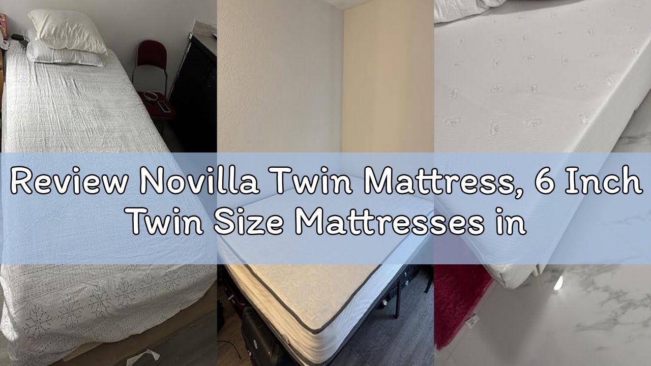 Review Novilla Twin Mattress, 6 Inch Twin Size Mattresses in a Box with Smarts™ Coil for Pressure Re