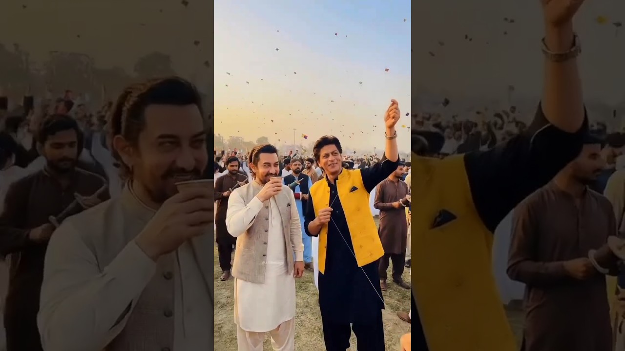 Shahrukhan And Amir Khan Celebrating Basant In Pakistan #shahrukh #youtubeshorts #basant