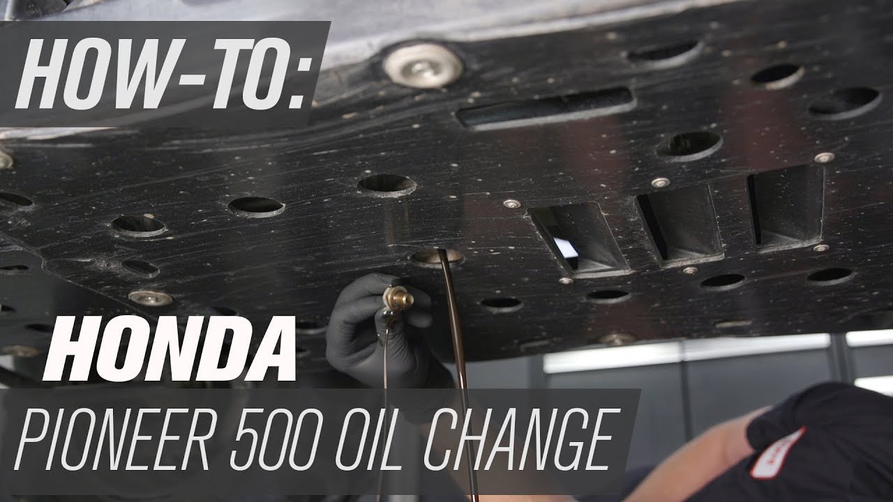 How To Change the Engine Oil & Filter on a Honda Pioneer 500