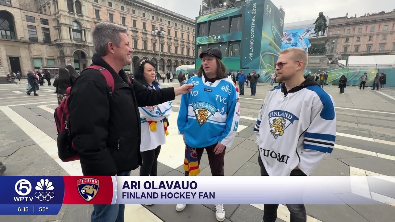 WPTV anchors take Florida Panthers coverage to Milan