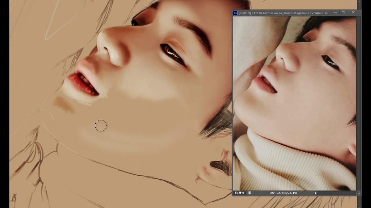 [FANART SHINee] Speed Painting Digital - TaeMin by luzgunarce_sm