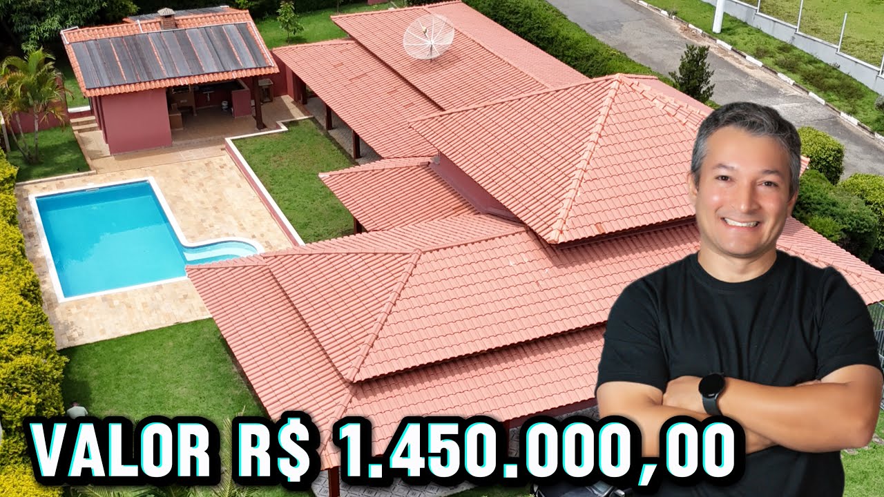 Chácara a venda, em condominio, aceita financiamento bancário, casa térrea com 3 suítes, #chácara