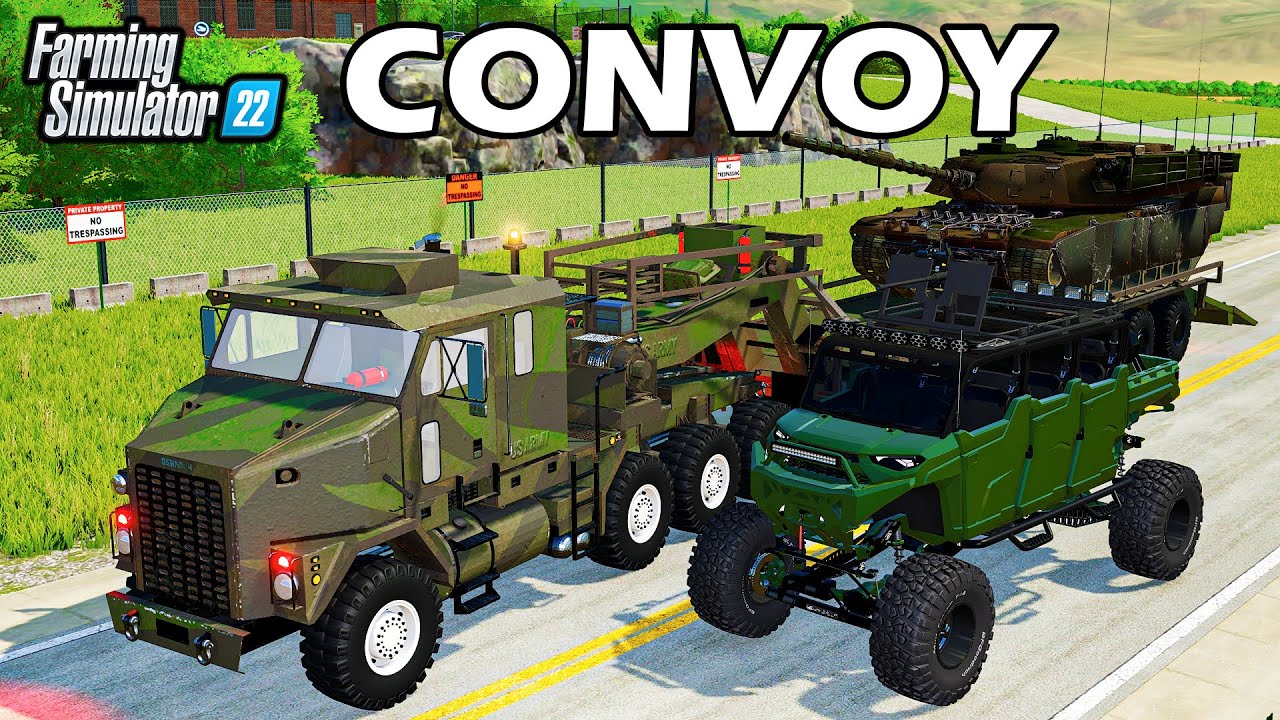 ARMED MILITARY CONVOY! $5,000,000 TANK + ATV | FS22