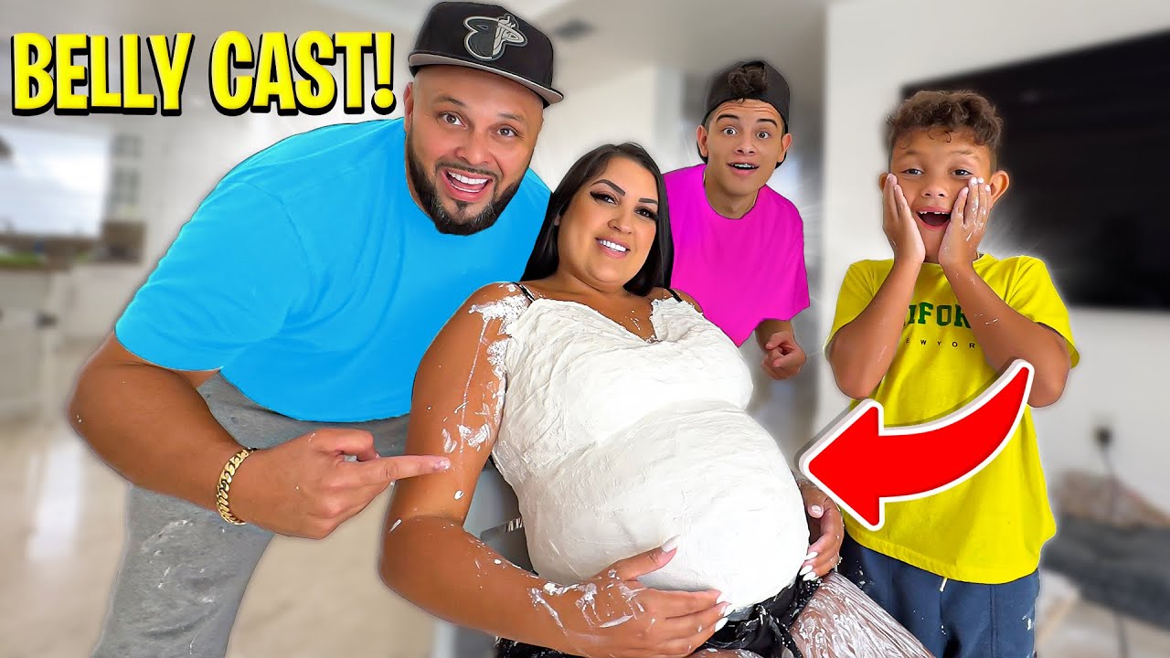 WE MADE OUR OWN PREGNANCY BELLY CAST!