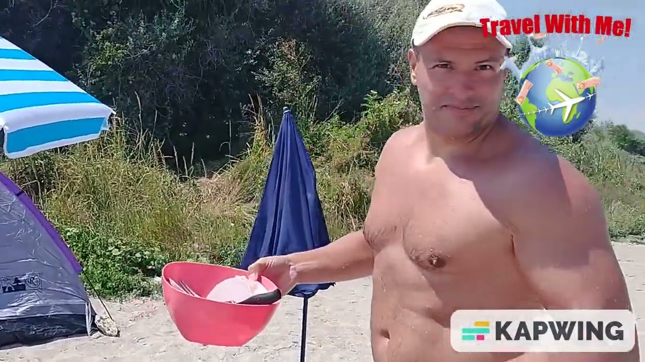 Tuzla, vacanta la cort pe plaja semisalbatica, wild camping pe plaja in natura! Mare turcoaz!