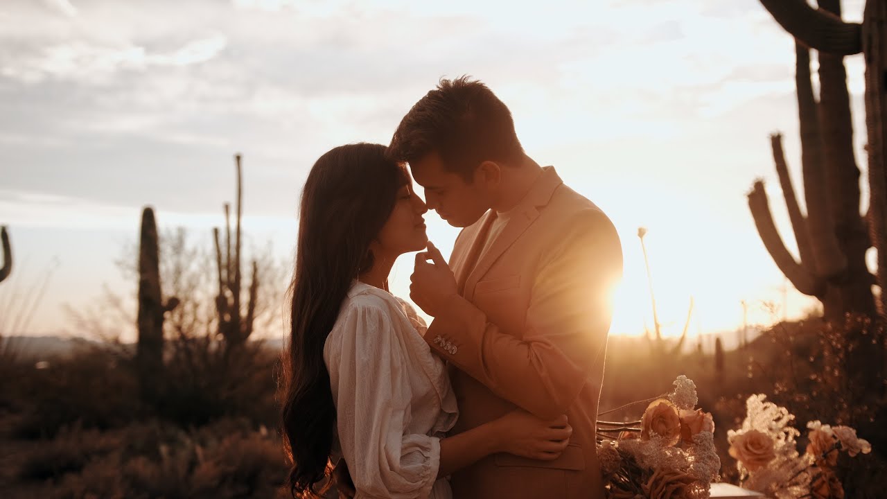 A Desert Vow Renewal in Saguaro National Park | a Fuji XT4 film