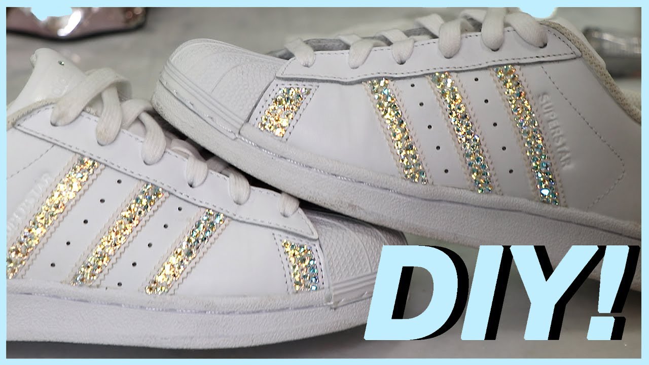 КРОССОВКИ CRYSTAL ADIDAS своими руками! Карли Бибель