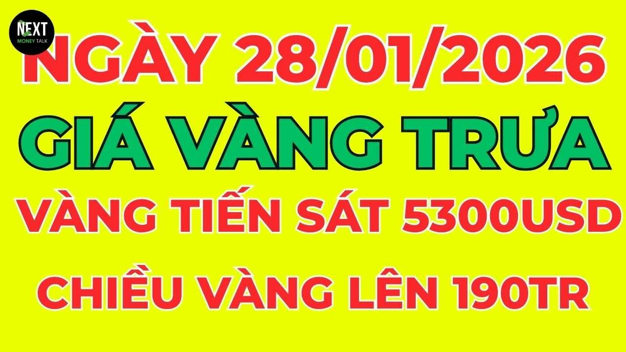 GIÁ VÀNG HÔM NAY 9999 trưa: 28/1/2026- GIÁ VÀNG NHẪN 9999- BẢNG GIÁ VÀNG SJC, 24k 18k