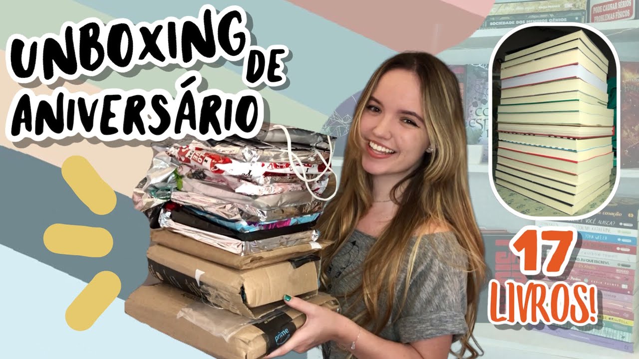 MAIOR UNBOXING DO CANAL!!!📚 17 LIVROS