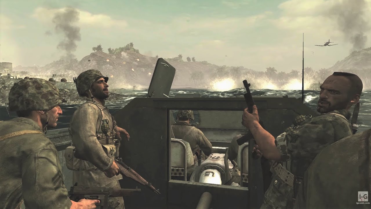 WW2 - Battle of Peleliu - US Army Takeover of Peleliu - Pacific War - Call of Duty World at War