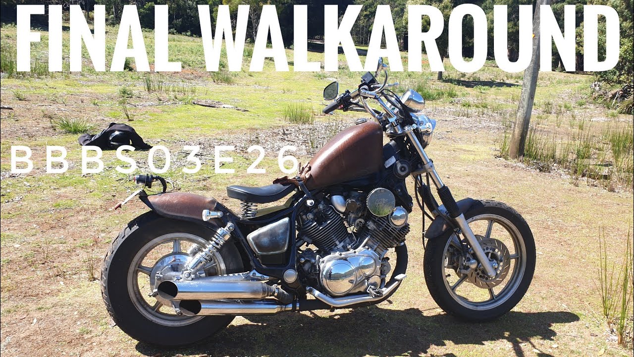 BBBs03e26 | Yamaha Virago 750 or XV750 Budget Bobber Build Final Walkaround of Modifications