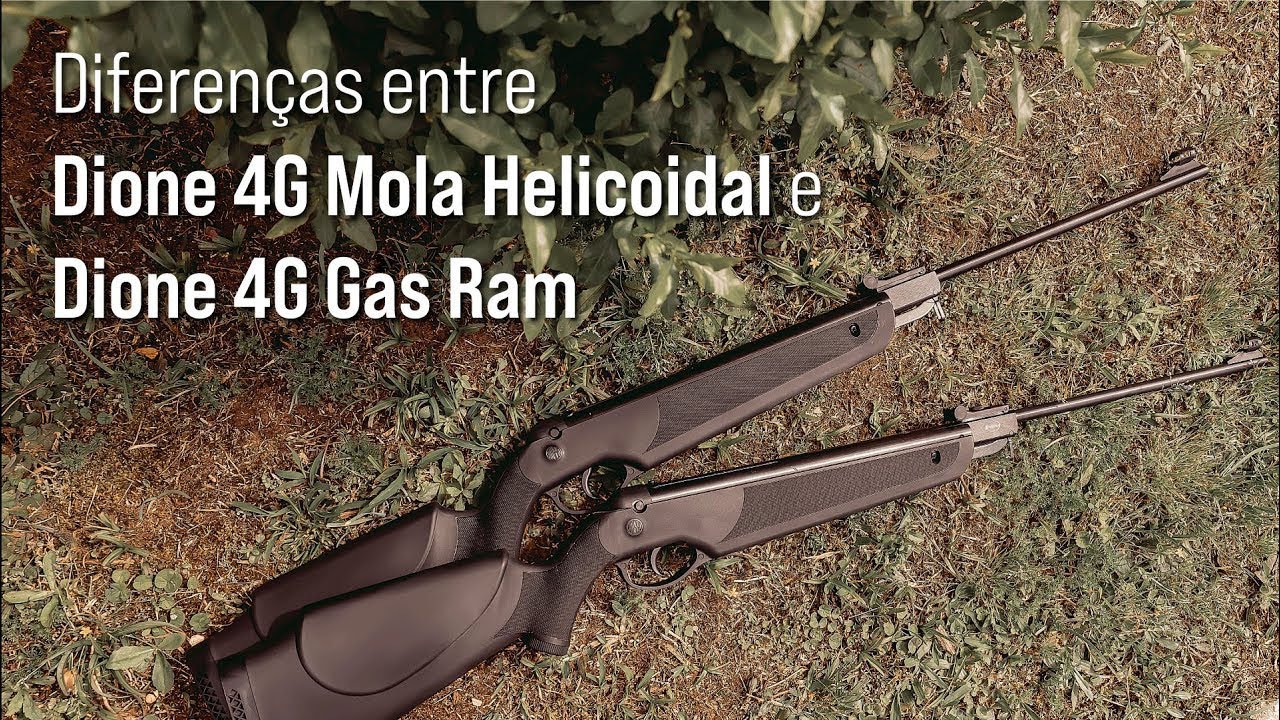 Dione 4G gas ram X Dione 4G com mola helicoidal