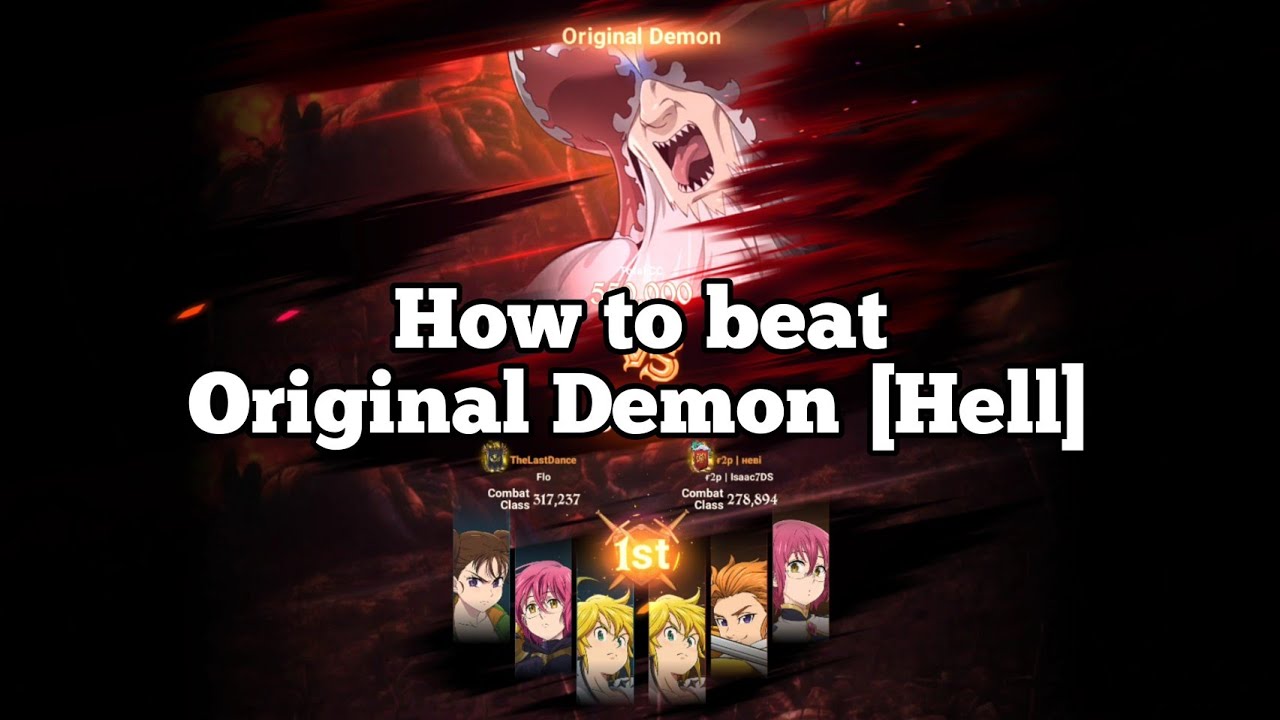 How to beat Original Demon [Hell] | The Seven Deadly Sins: Grand Cross
