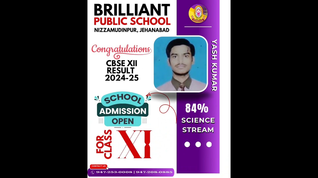 💯 Brilliant Public School Students Shine in CBSE 12th Science