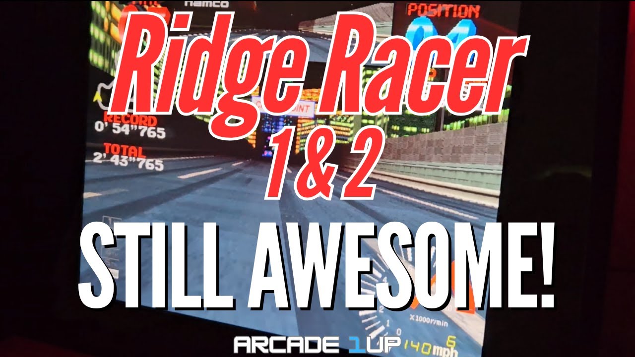 Ridge Racer 1 & 2 | IT'S STILL AWESOME! | Home Arcade (Arcade1UP)